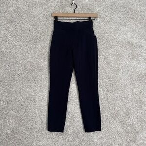 Spanx By‎ Sara B Navy Blue Pull On Jeggings Leggings With Pockets Womens SP